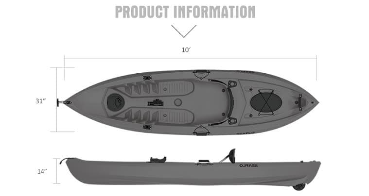 Fishing Kayak BFA 100 view 2